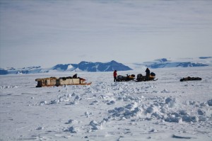 How to cross a crevasse zone on the Antarctic ice sheet