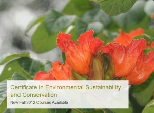 Courses in Conservation & Sustainability