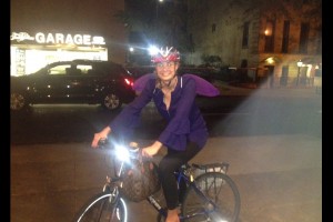 Riding for Climate with Mom and Mr. Shark