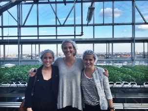 Students, from left: Michelle Bostwick (team member), Kiley Miller and Katie MacDonald (managers)