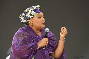 Columbia’s Leymah Gbowee Featured Speaker at Gates Goalkeepers Event