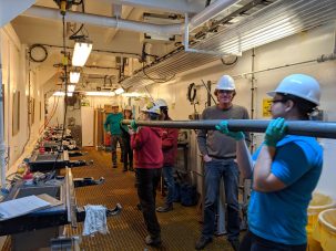 Wiggle Wrangling on a Core-Drilling Ship