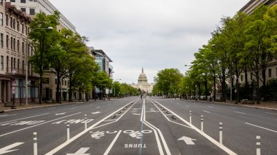 empty streets of washington dc