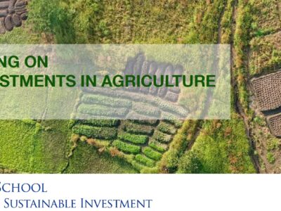 Applications Open: Virtual Executive Training on Sustainable Investments in Agriculture