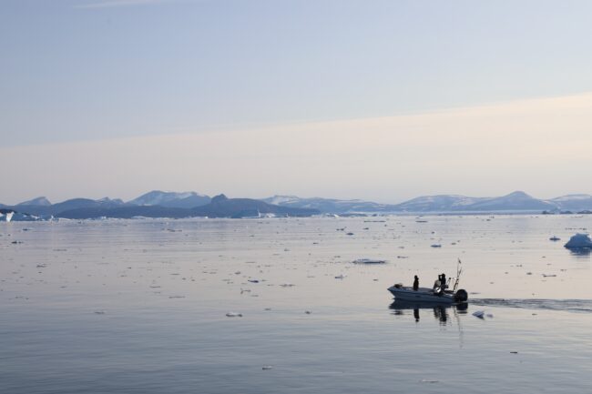 A boat in Greenland