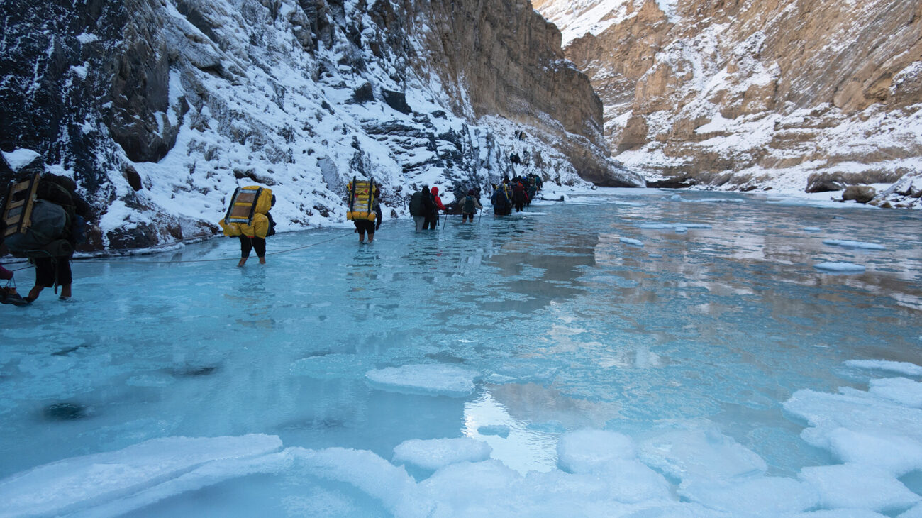 Photographing Climate Change: Ice Porters on the Frozen Chadar River