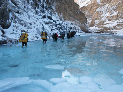 Photographing Climate Change: Ice Porters on the Frozen Chadar River
