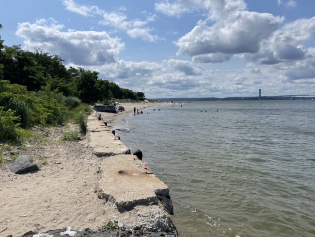 Coney Island Creek shoreline