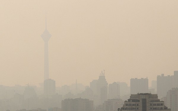 Pollution over the Tehran skyline