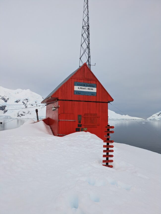 Almirante Brown Antarctic Base. (Larissa Souki, Columbia)