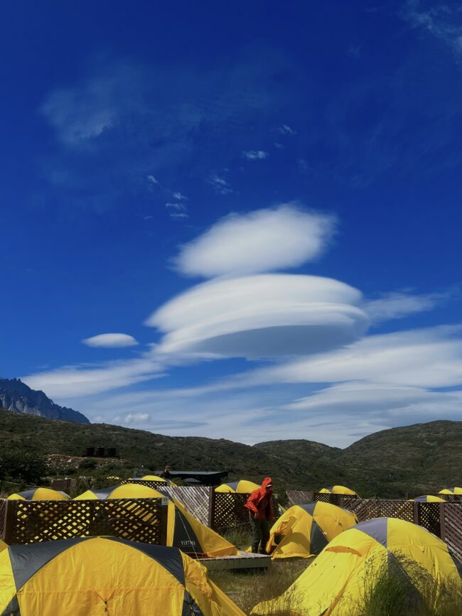 Camping site in Torres del Paine, Patagonia, Chile. (Gabriella Ginting, SUMA)