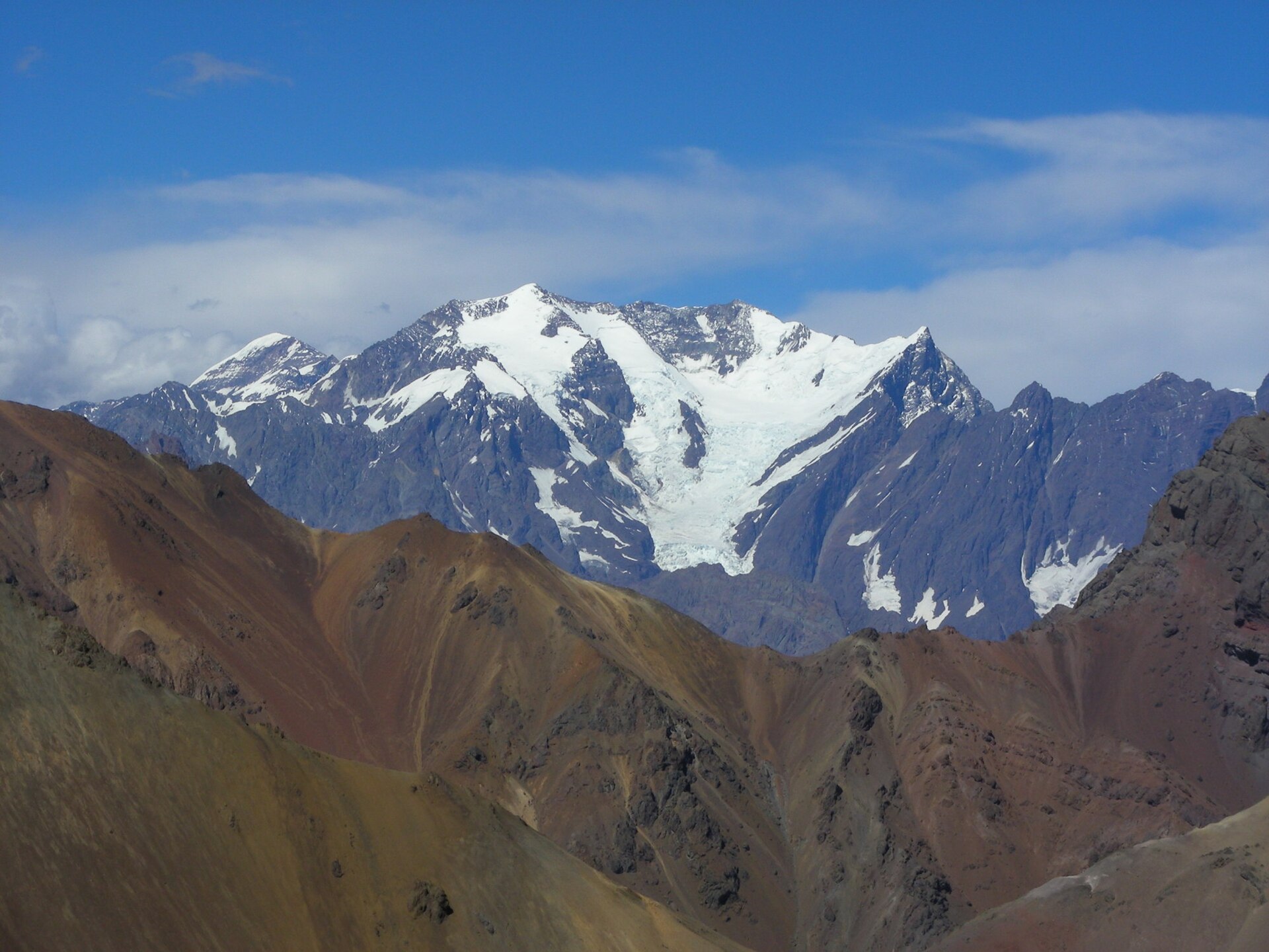 Juncal Norte Glacier, seen from the South