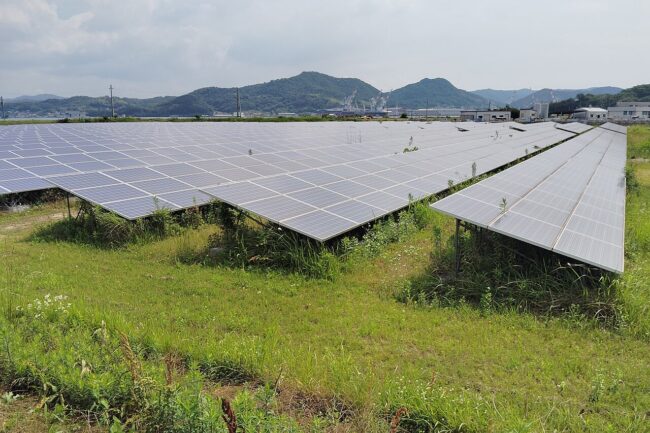 A solar power plant