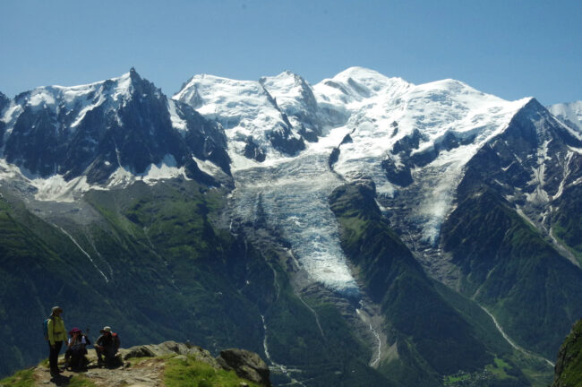Part of the Bossons Glacier