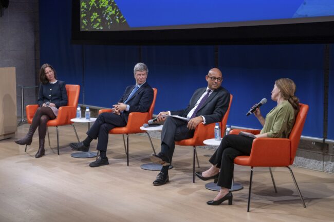 A photo of the UNFCCC panel during Climate Week